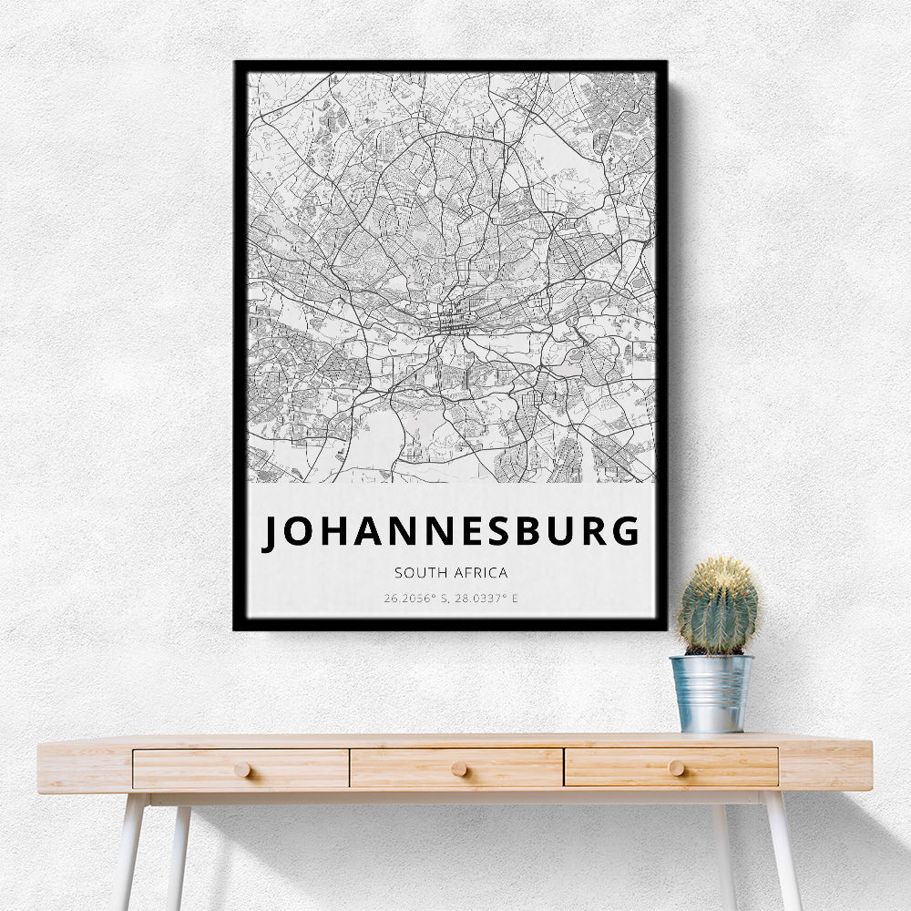 Johannesburg City Map Johannesburg City Map