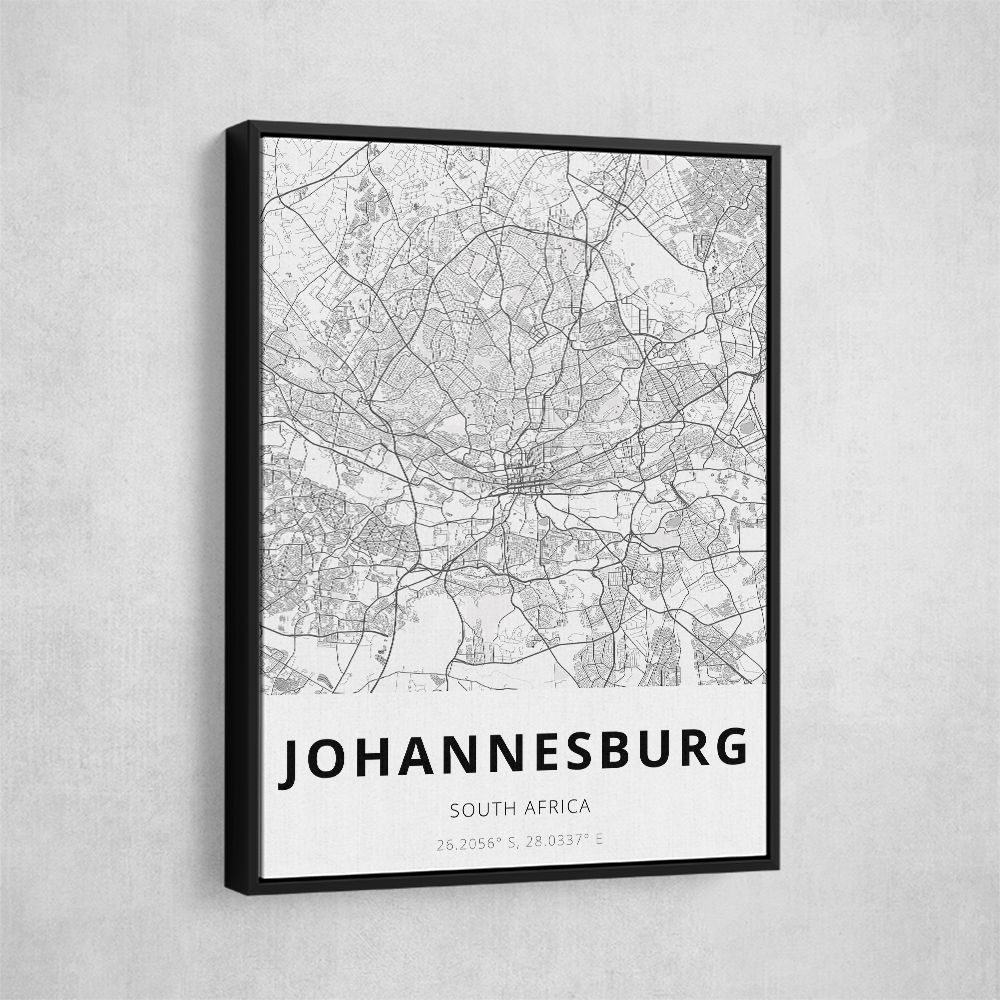 Johannesburg City Map Johannesburg City Map