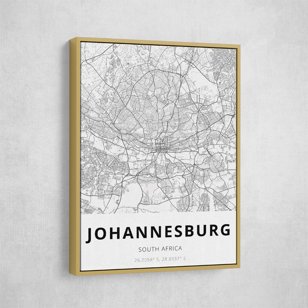 Johannesburg City Map Johannesburg City Map
