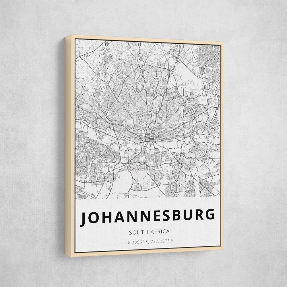 Johannesburg City Map Johannesburg City Map