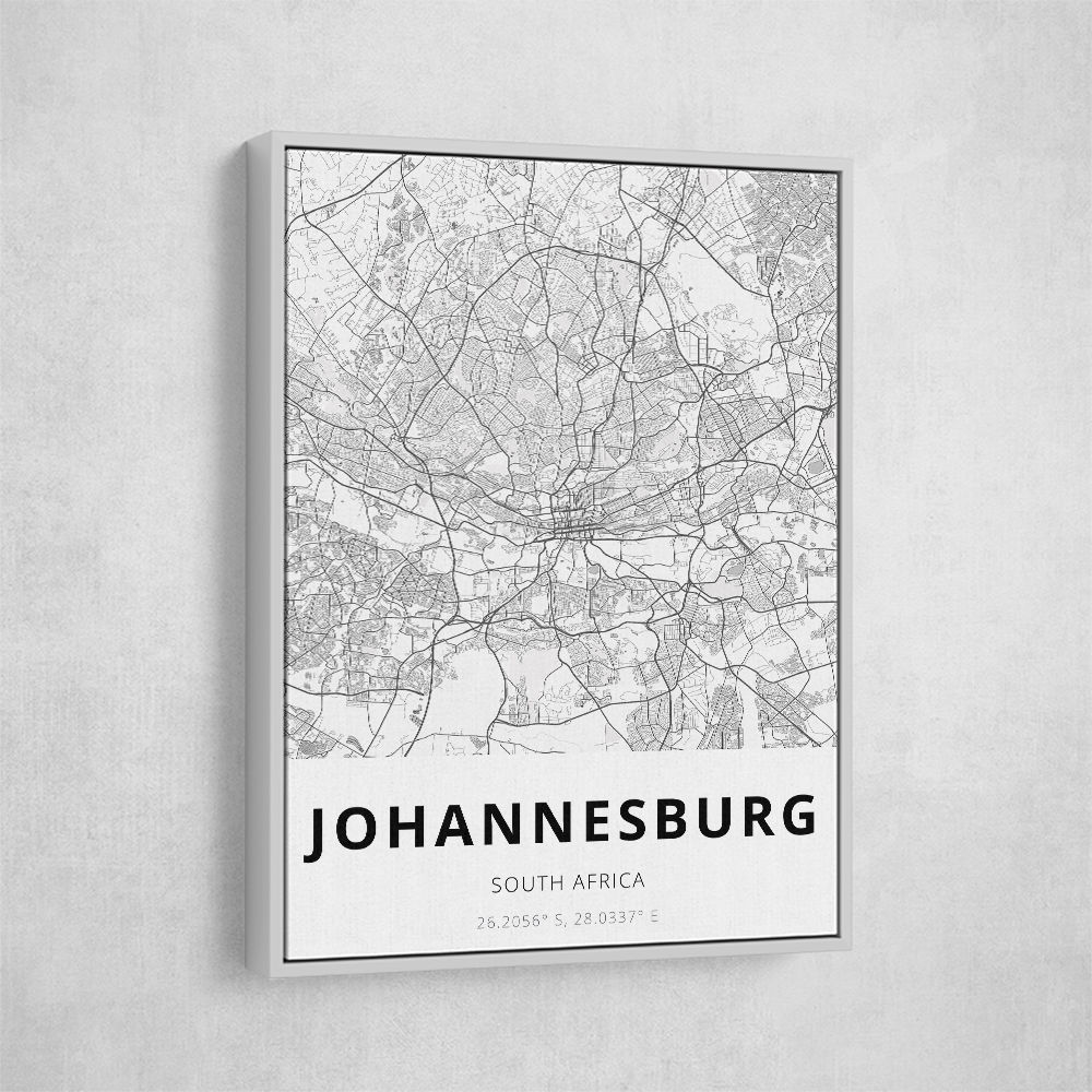 Johannesburg City Map Johannesburg City Map