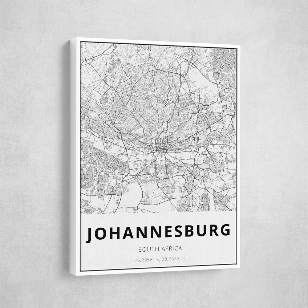 Johannesburg City Map Johannesburg City Map