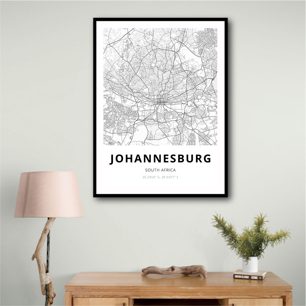 Johannesburg City Map Johannesburg City Map