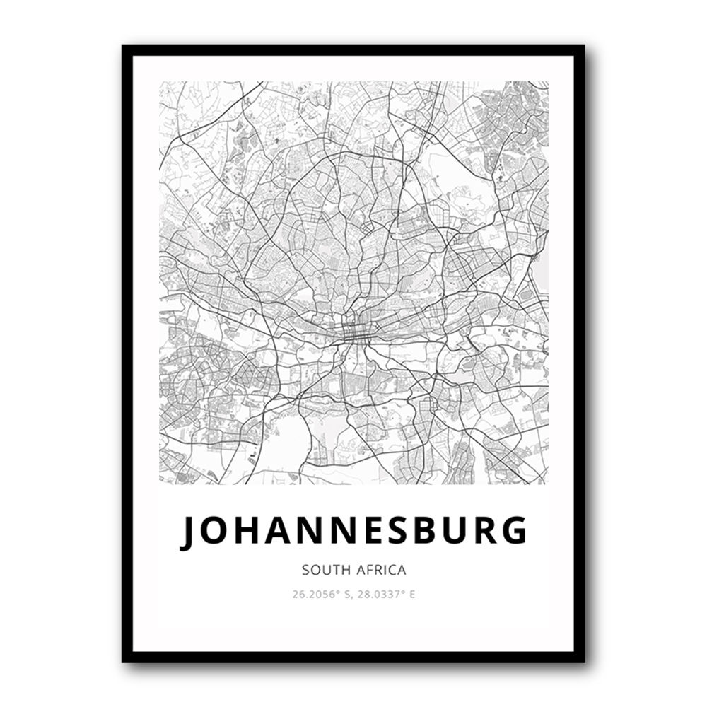 Johannesburg City Map Johannesburg City Map