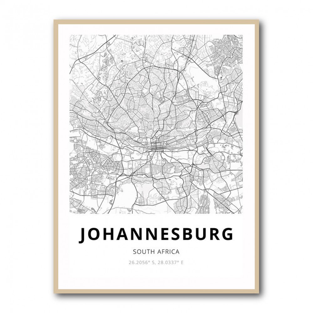 Johannesburg City Map Johannesburg City Map