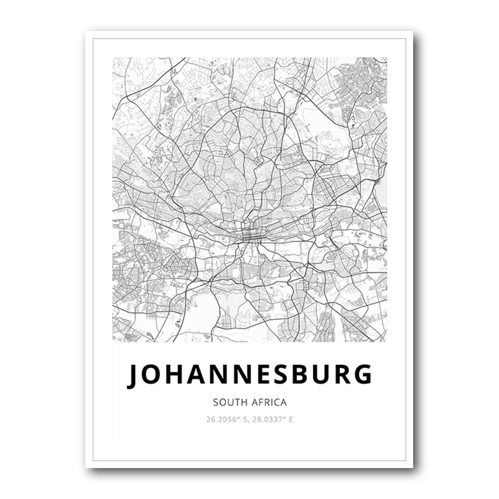 Johannesburg City Map Johannesburg City Map