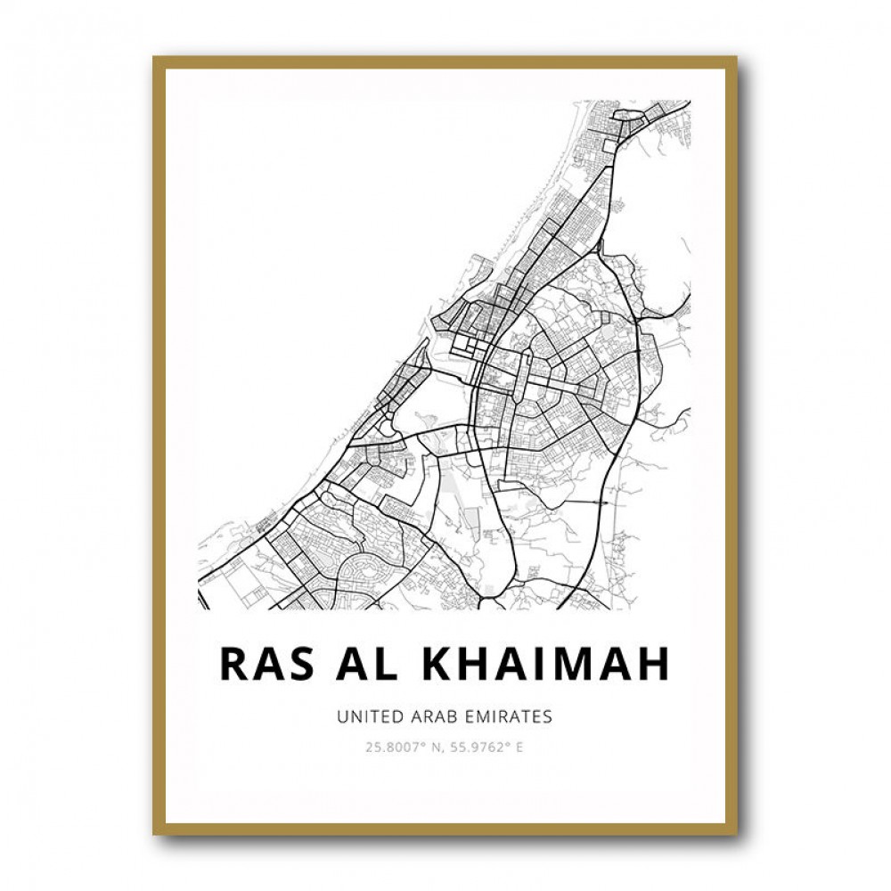 Ras Al Khaimah City Map 
