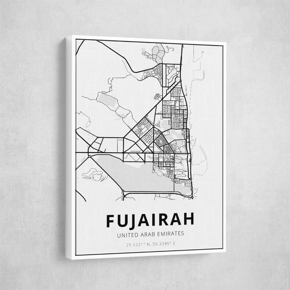 Fujairah City Map Fujairah City Map
