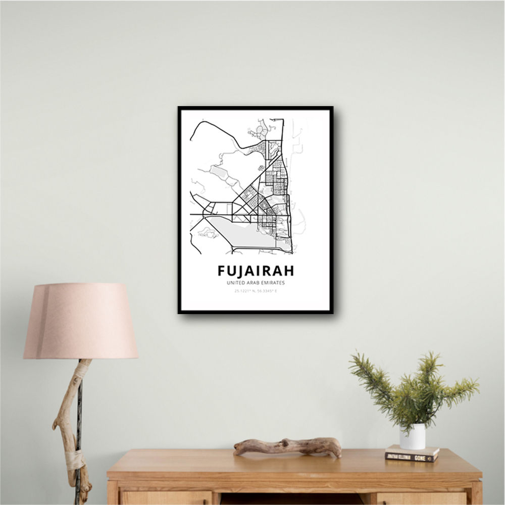 Fujairah City Map Fujairah City Map