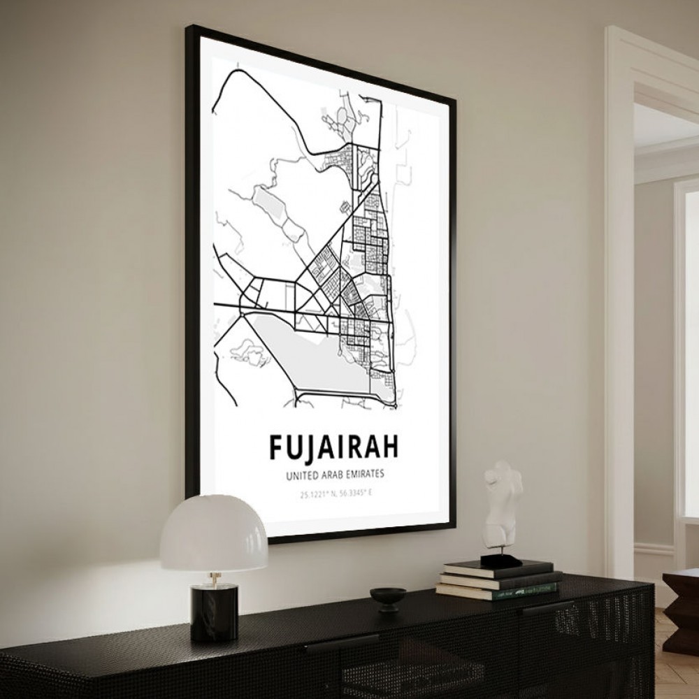 Fujairah City Map Fujairah City Map