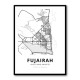 Fujairah City Map Fujairah City Map