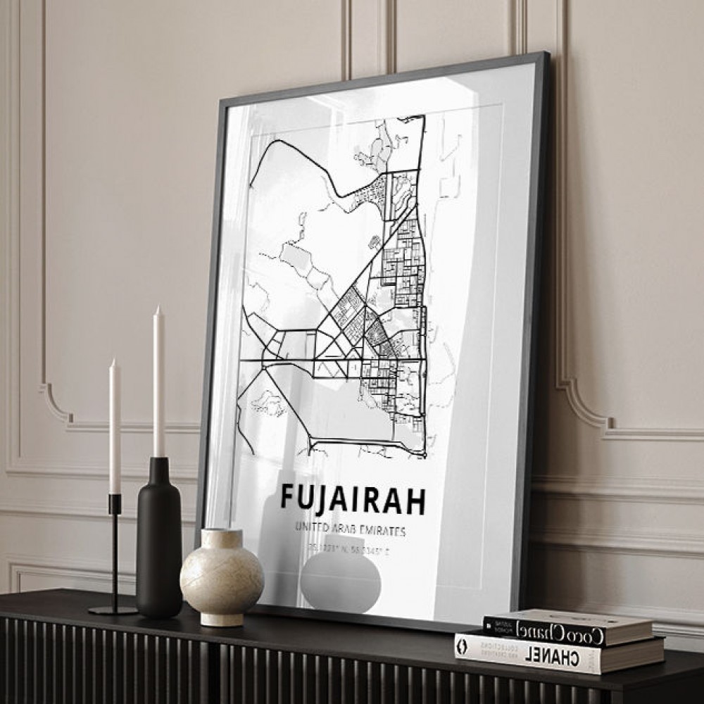 Fujairah City Map Fujairah City Map