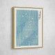 Woodblock Print Blue