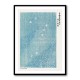 Woodblock Print Blue