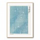 Woodblock Print Blue