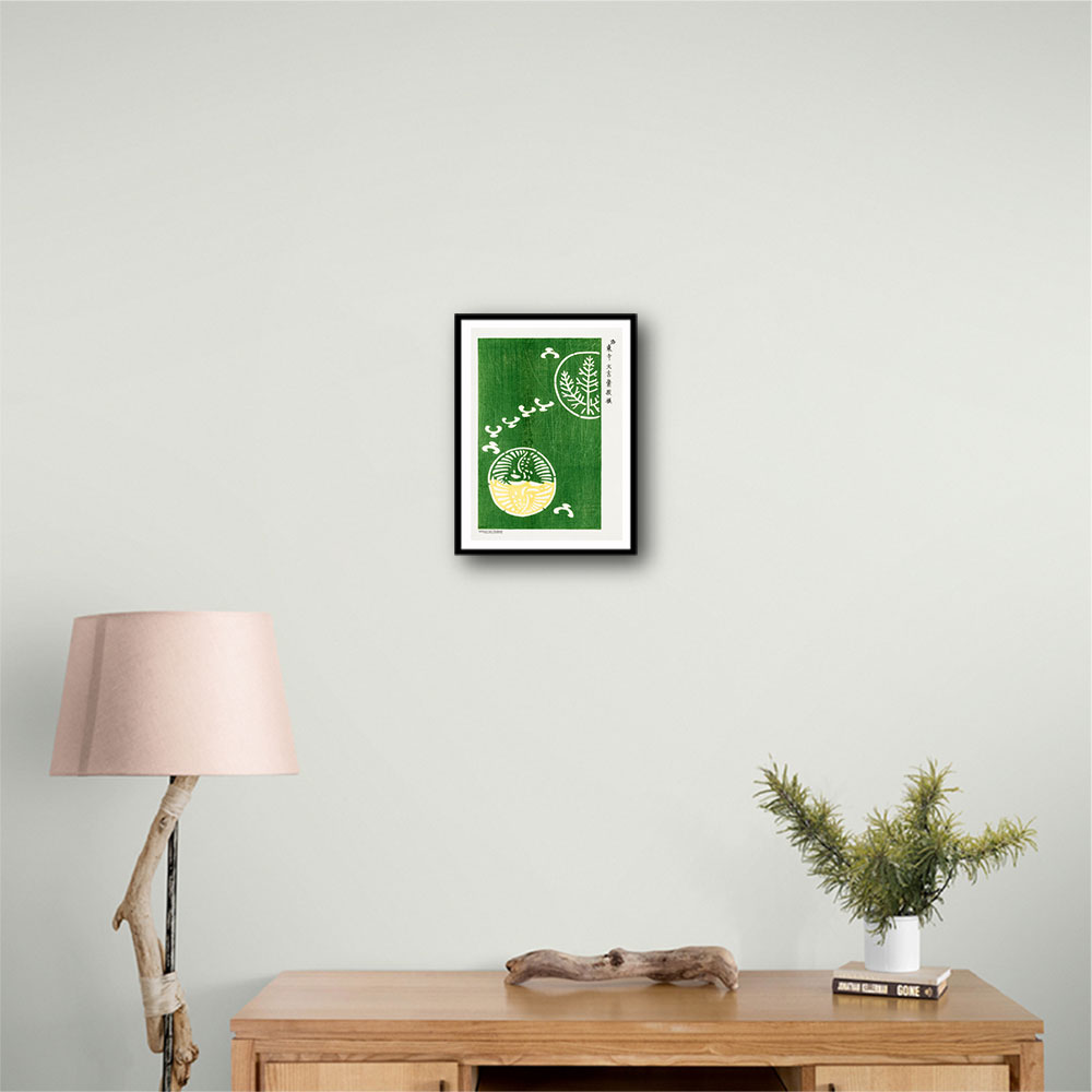 Woodblock Print Green