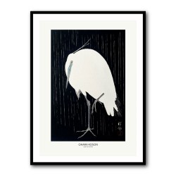 Egret In The Rain