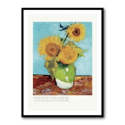 Vase With Three Sunflowers