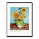 Vase With Three Sunflowers