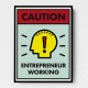 Caution Monopoly Card