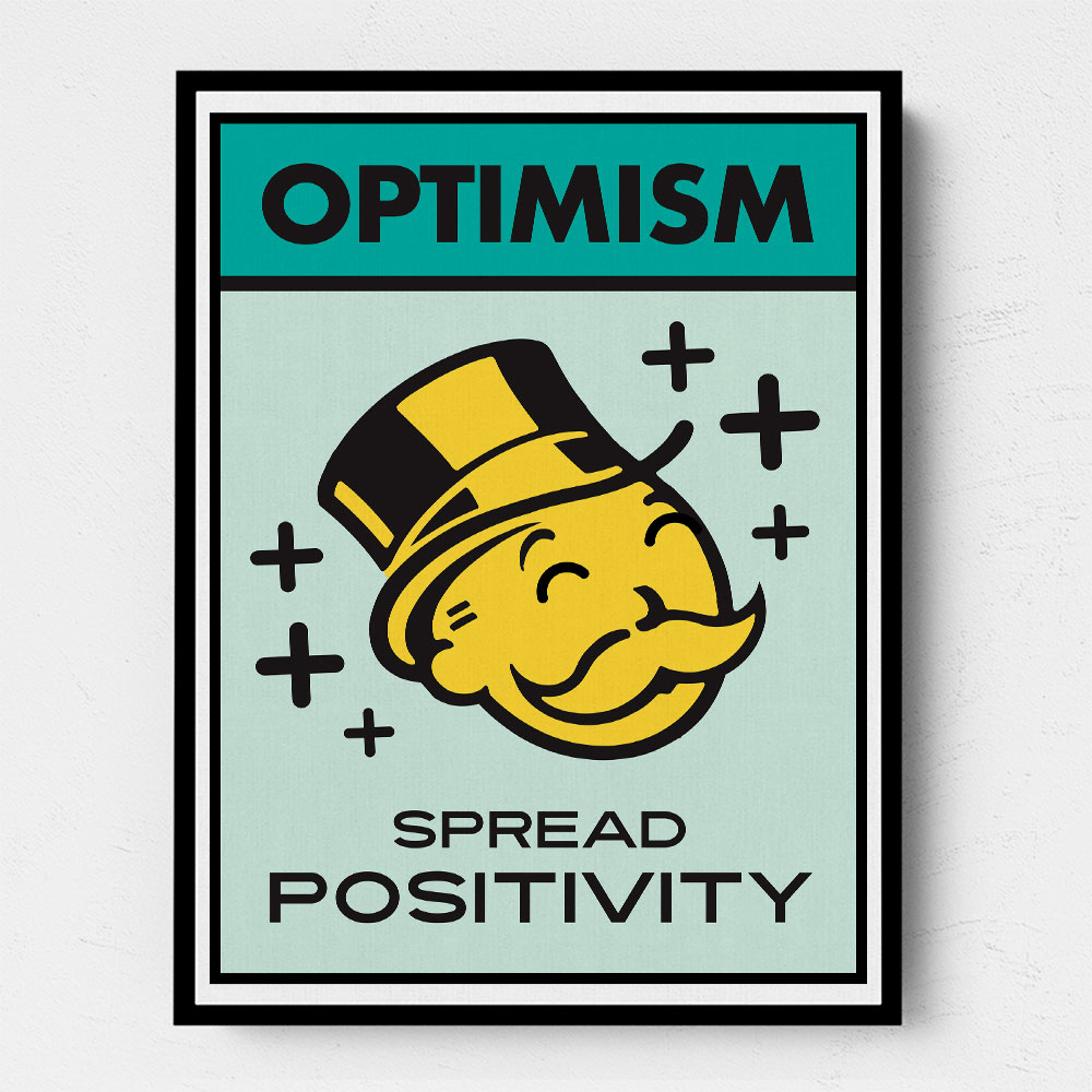 Optimism Monopoly Card