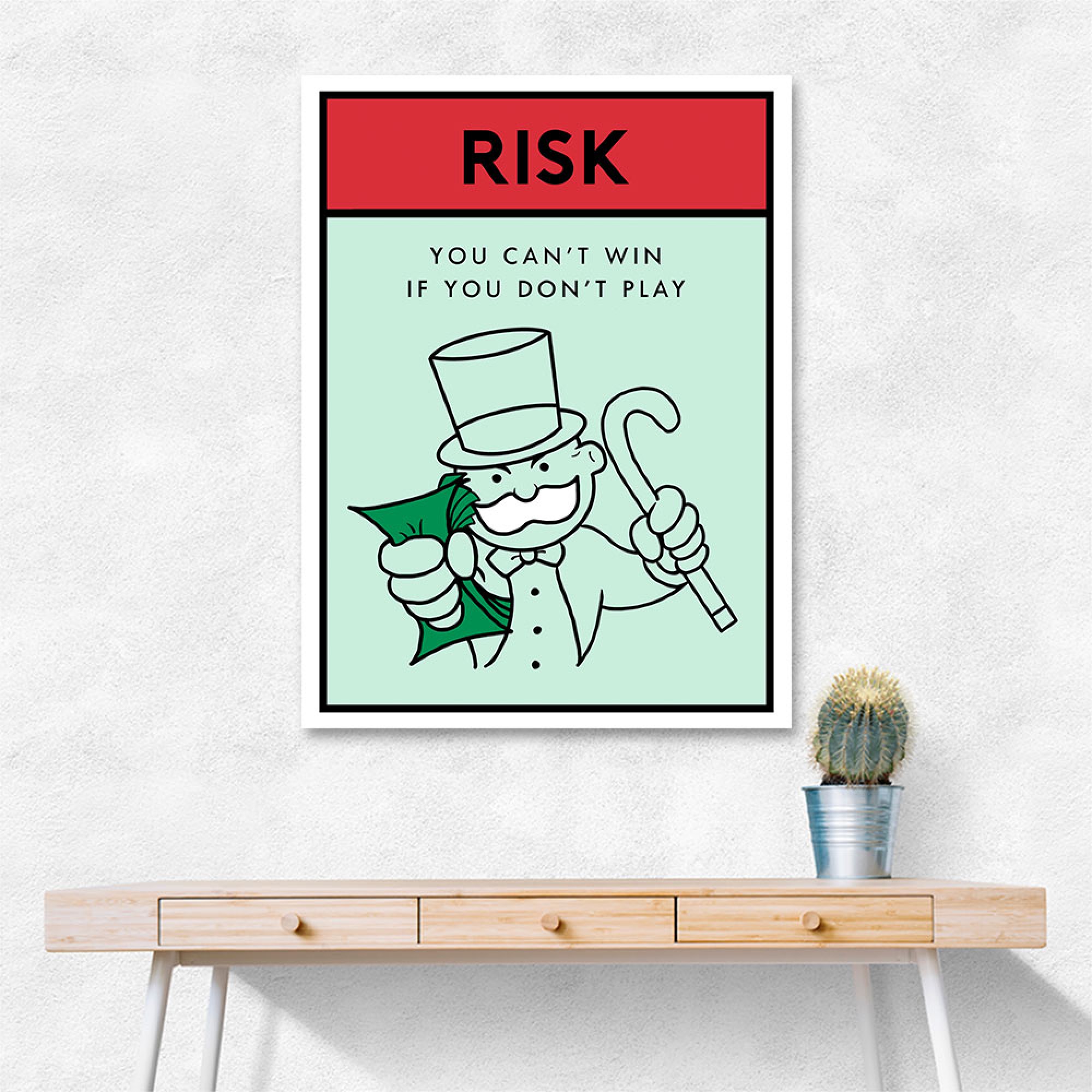 Risk Monopoly Card Wall Art