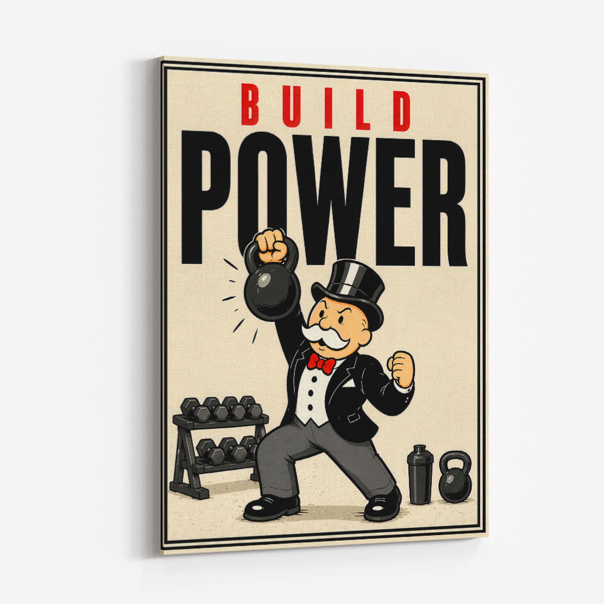 Build Power Strength Training Wall Art | Gym Wall Art UAE