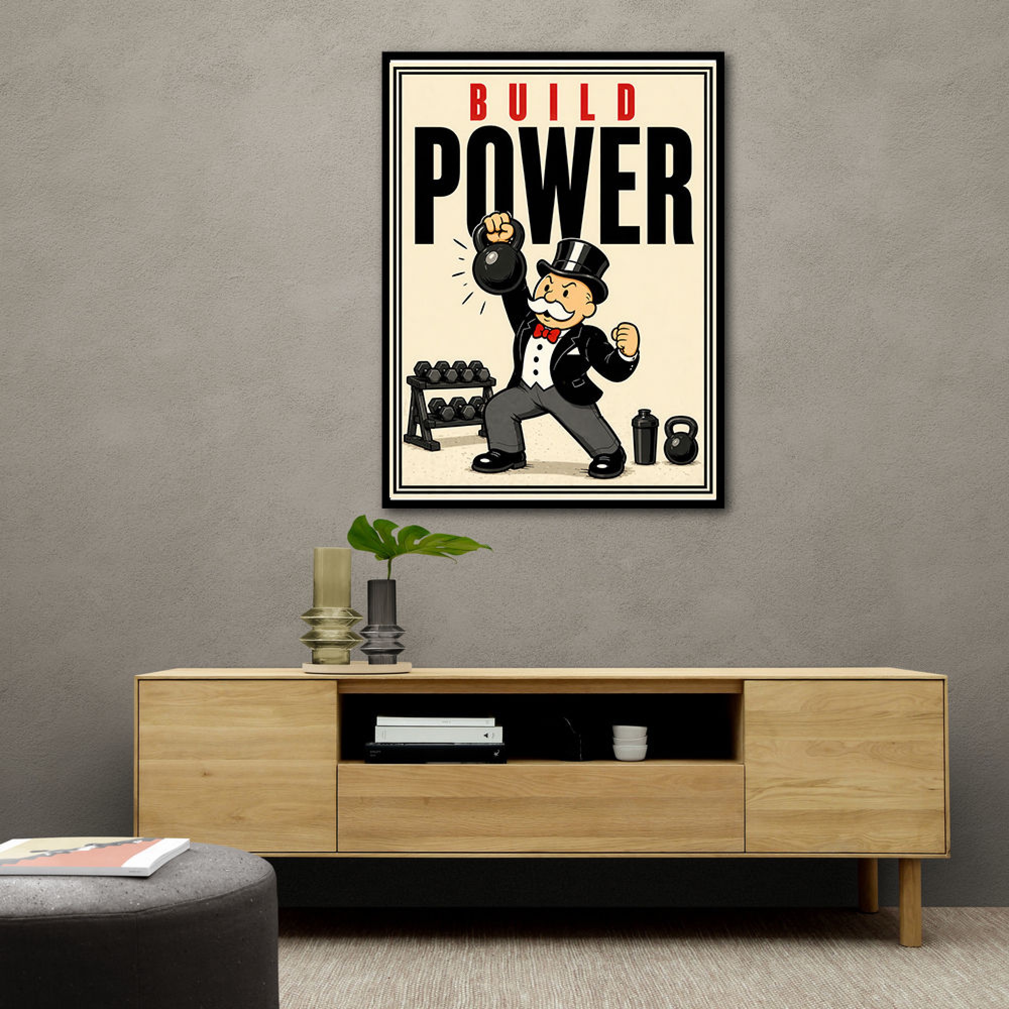 Build Power Strength Training Wall Art | Gym Wall Art UAE