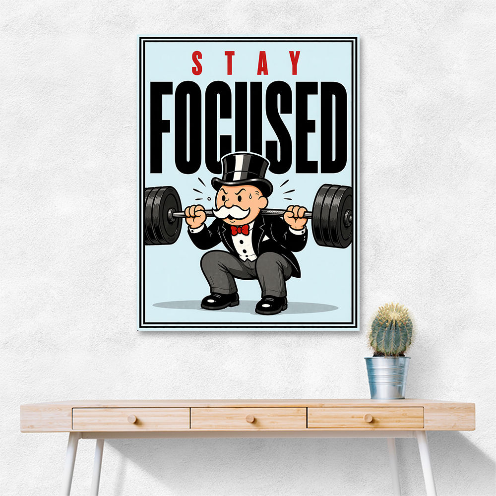 Stay Focused Fitness Gym Motivation