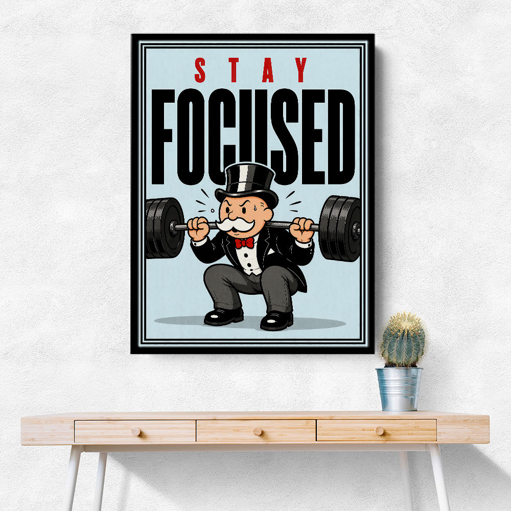 Stay Focused Fitness Gym Motivation