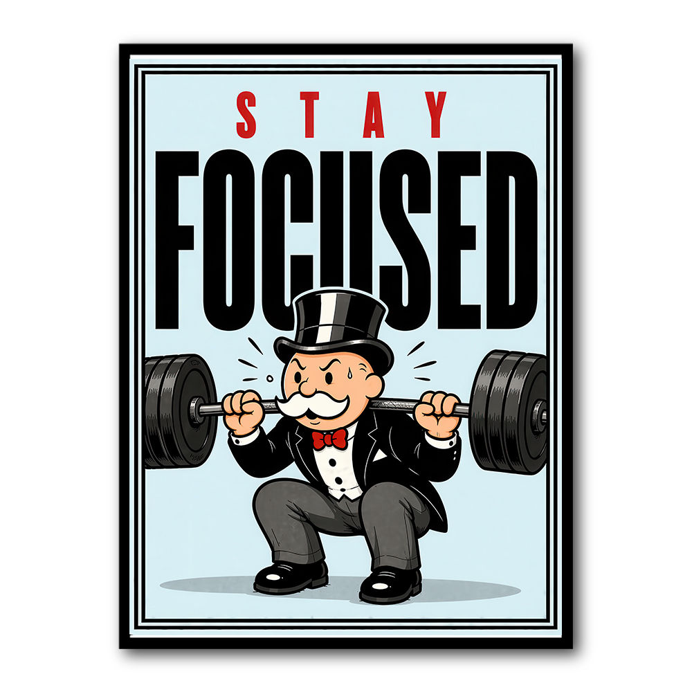 Stay Focused Fitness Gym Motivation