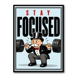 Stay Focused Fitness Gym Motivation