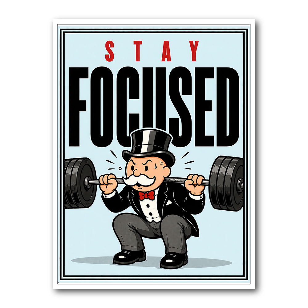 Stay Focused Fitness Gym Motivation
