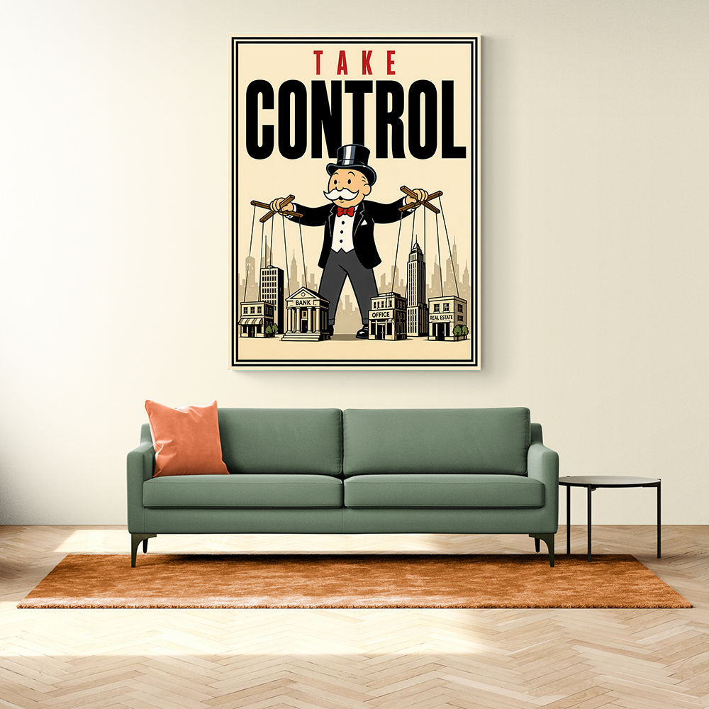 Take Control – Wealth & Power Motivational Wall Art