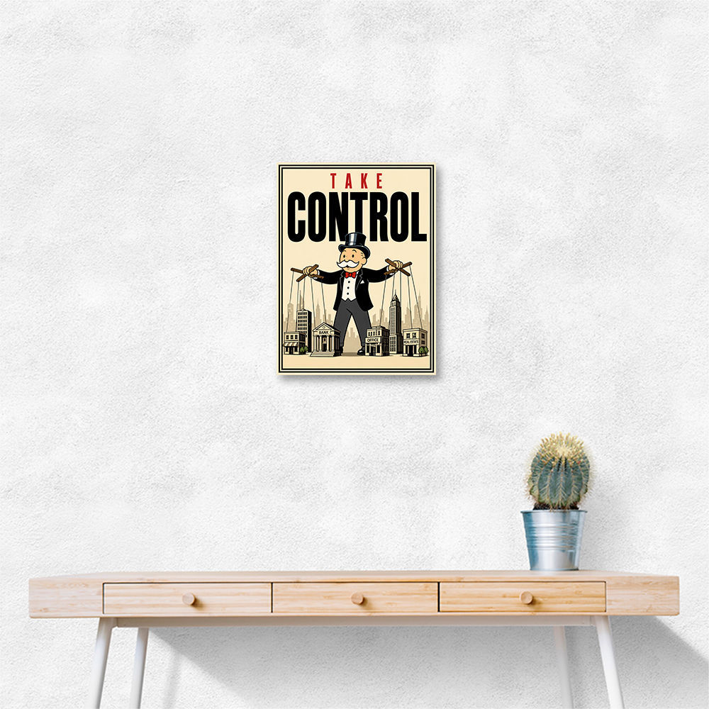 Take Control – Wealth & Power Motivational Wall Art