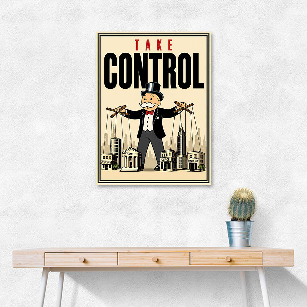 Take Control – Wealth & Power Motivational Wall Art