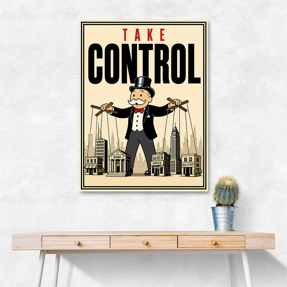 Take Control – Wealth & Power Motivational Wall Art