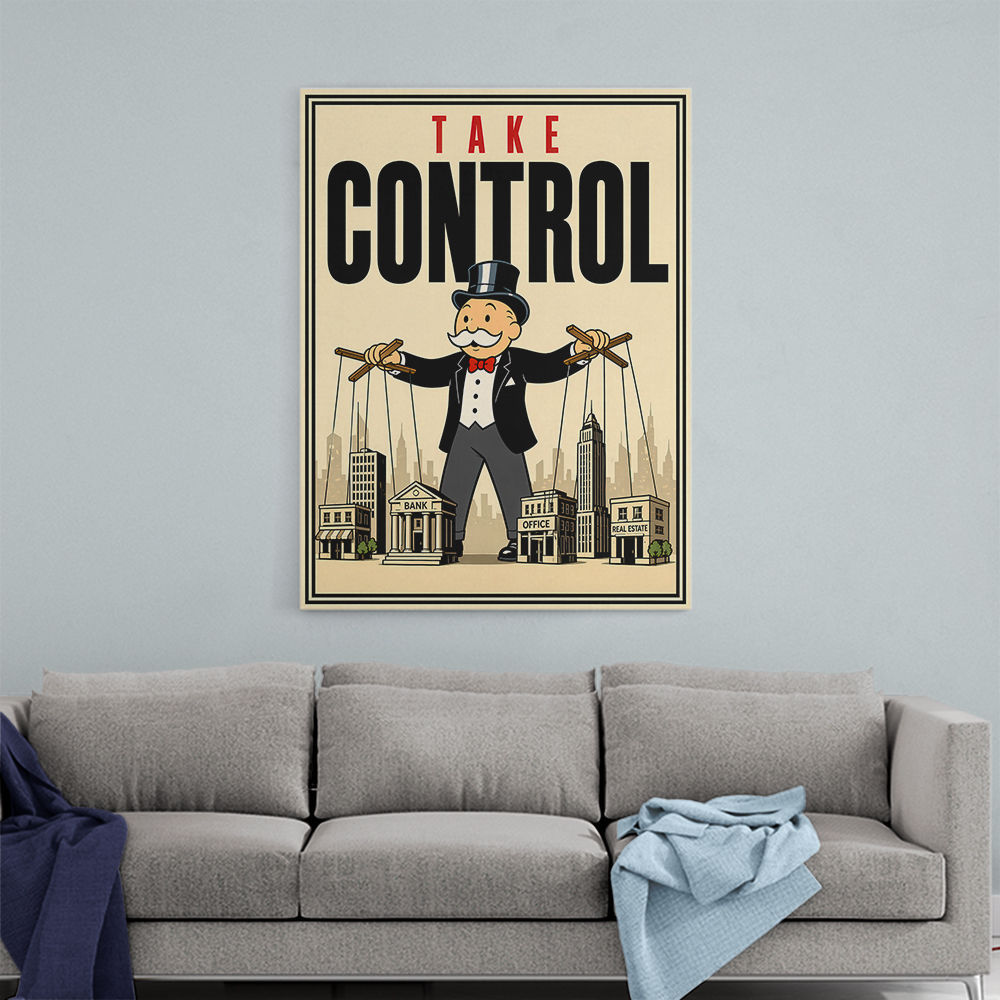 Take Control – Wealth & Power Motivational Wall Art