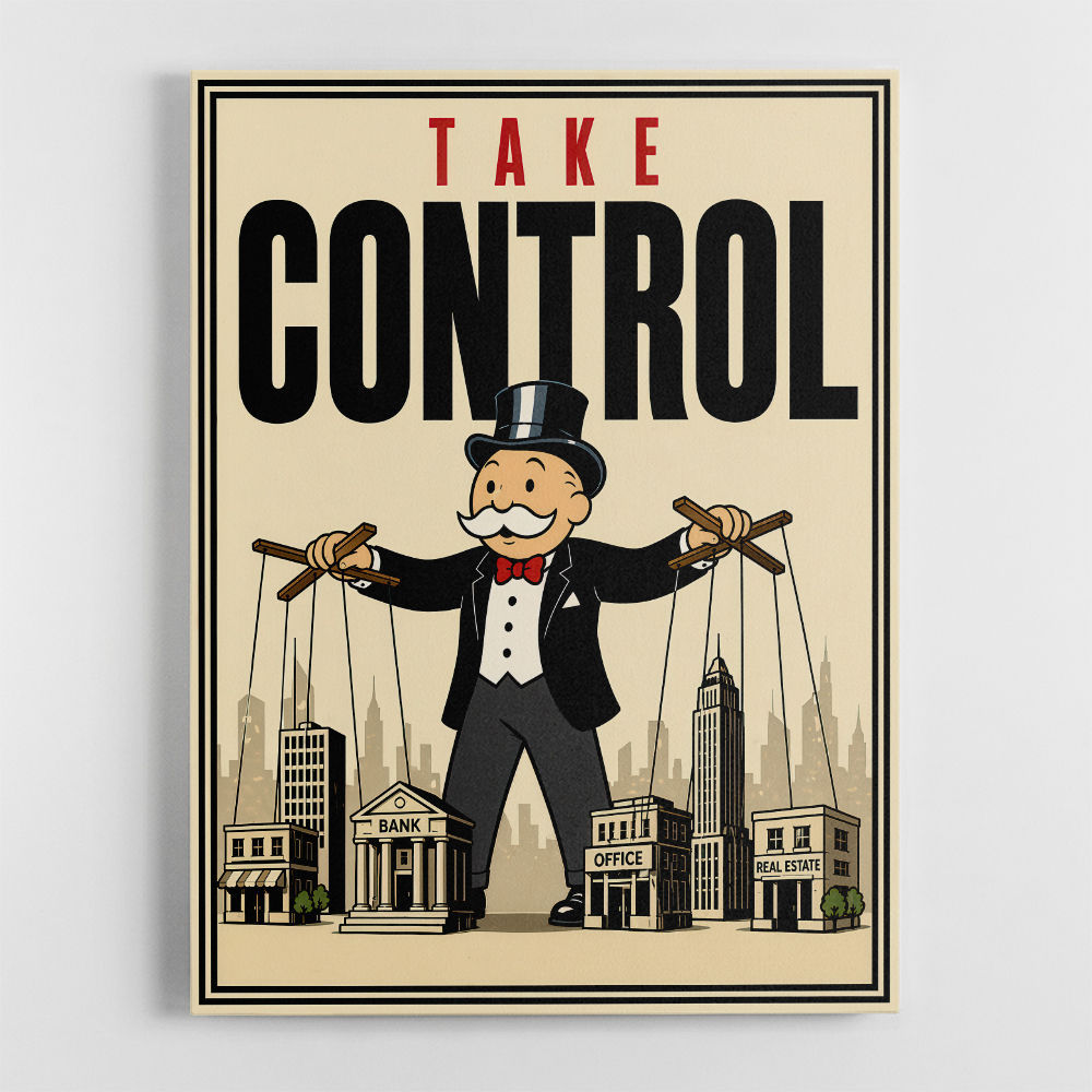 Take Control – Wealth & Power Motivational Wall Art