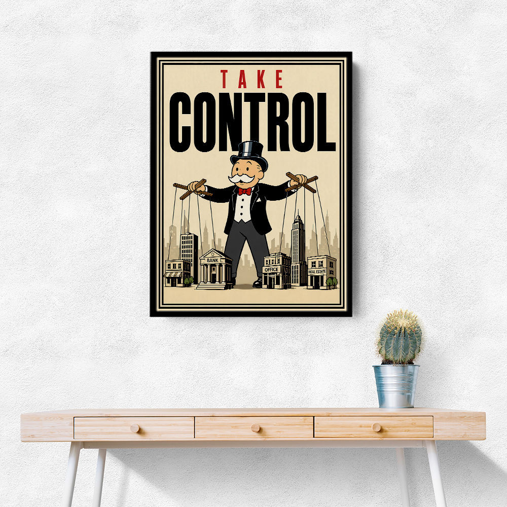 Take Control – Wealth & Power Motivational Wall Art
