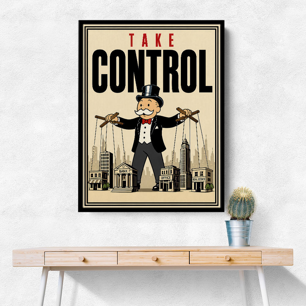 Take Control – Wealth & Power Motivational Wall Art