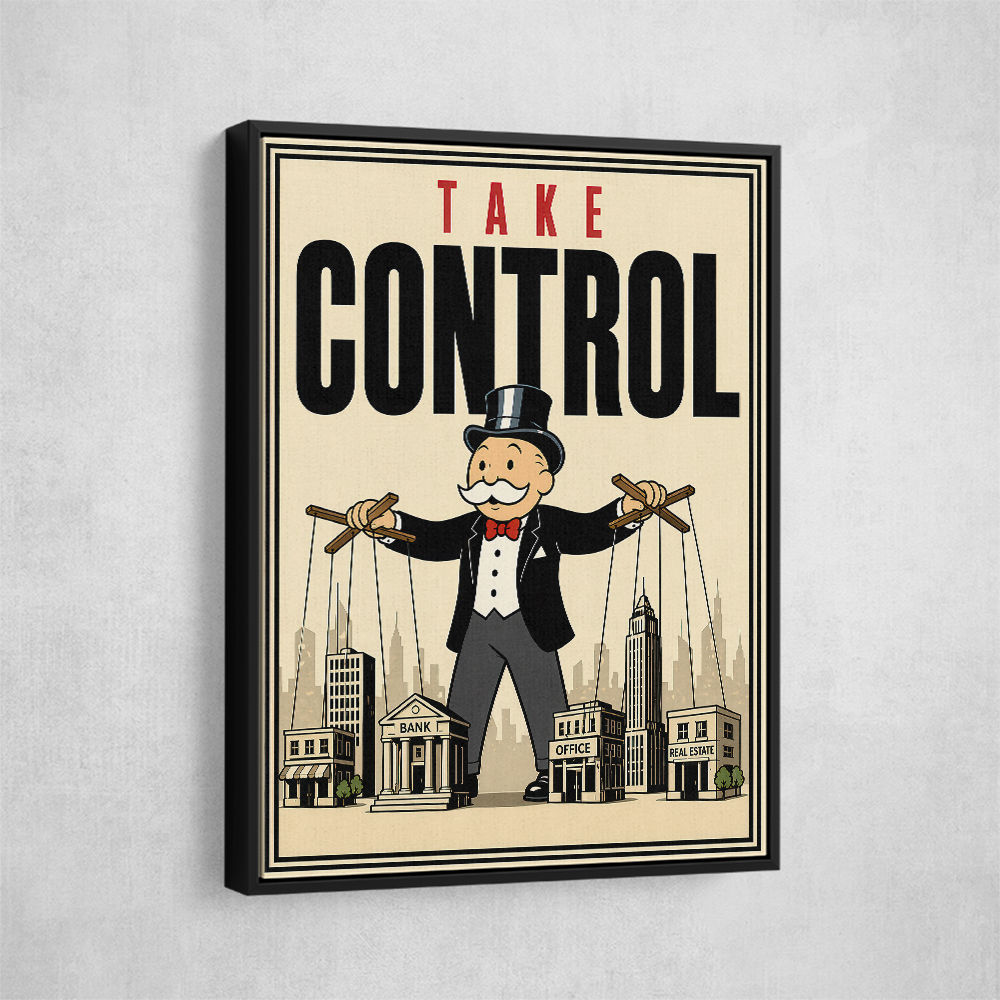 Take Control – Wealth & Power Motivational Wall Art