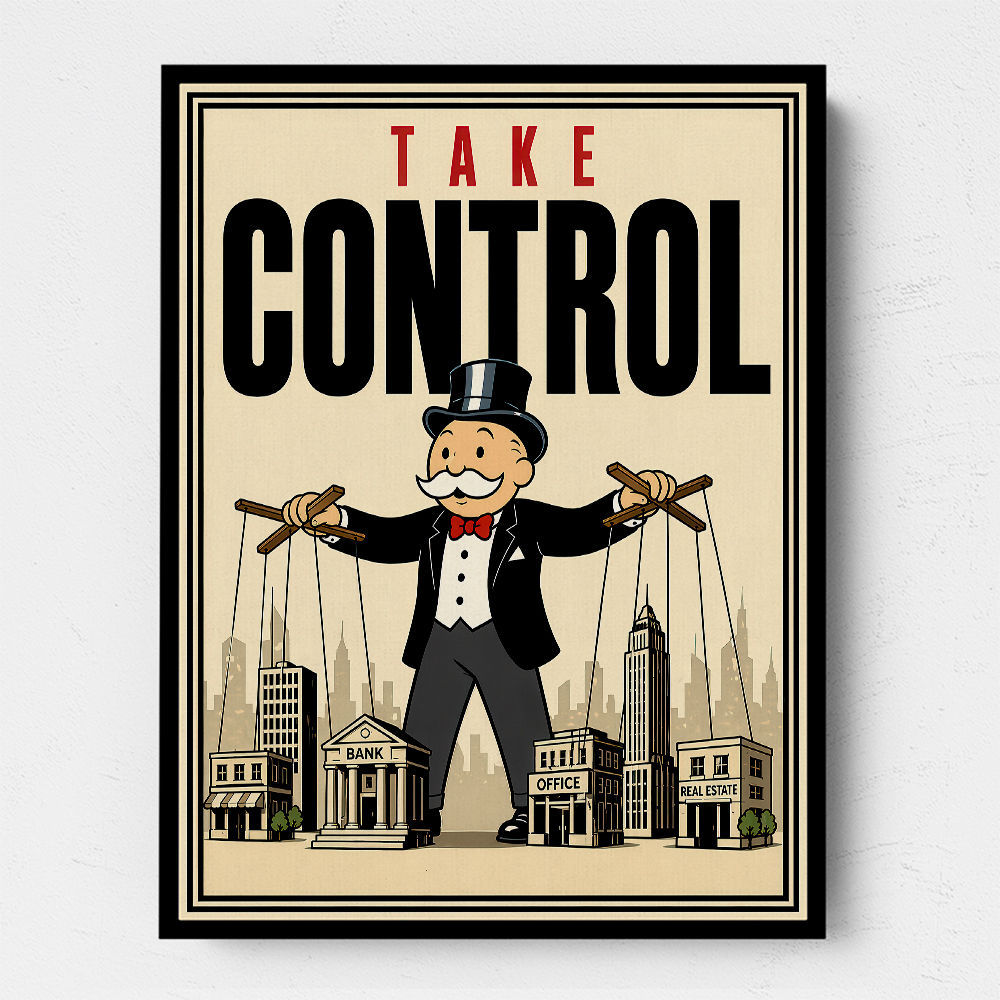 Take Control – Wealth & Power Motivational Wall Art