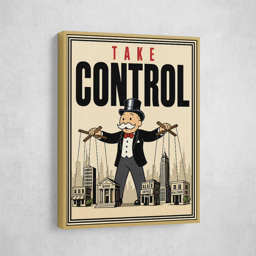 Take Control – Wealth & Power Motivational Wall Art