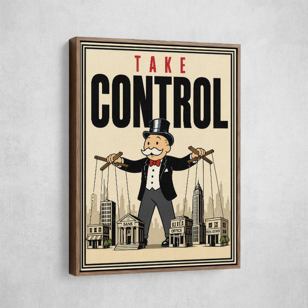 Take Control – Wealth & Power Motivational Wall Art