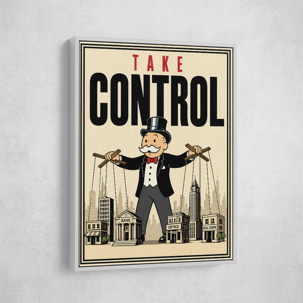 Take Control – Wealth & Power Motivational Wall Art