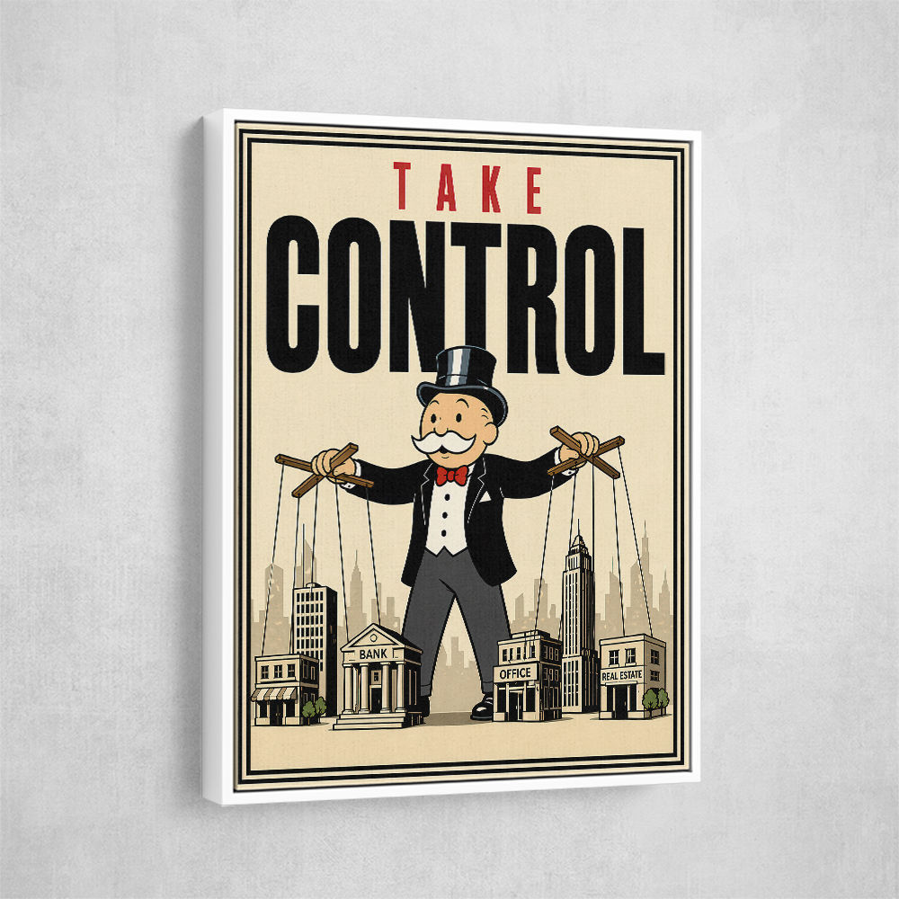 Take Control – Wealth & Power Motivational Wall Art