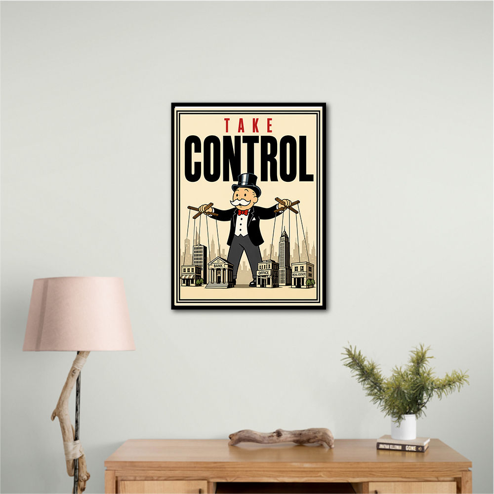 Take Control – Wealth & Power Motivational Wall Art