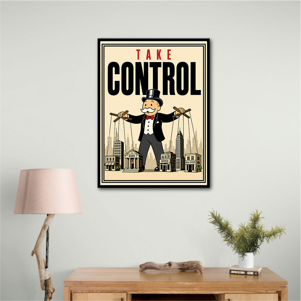 Take Control – Wealth & Power Motivational Wall Art