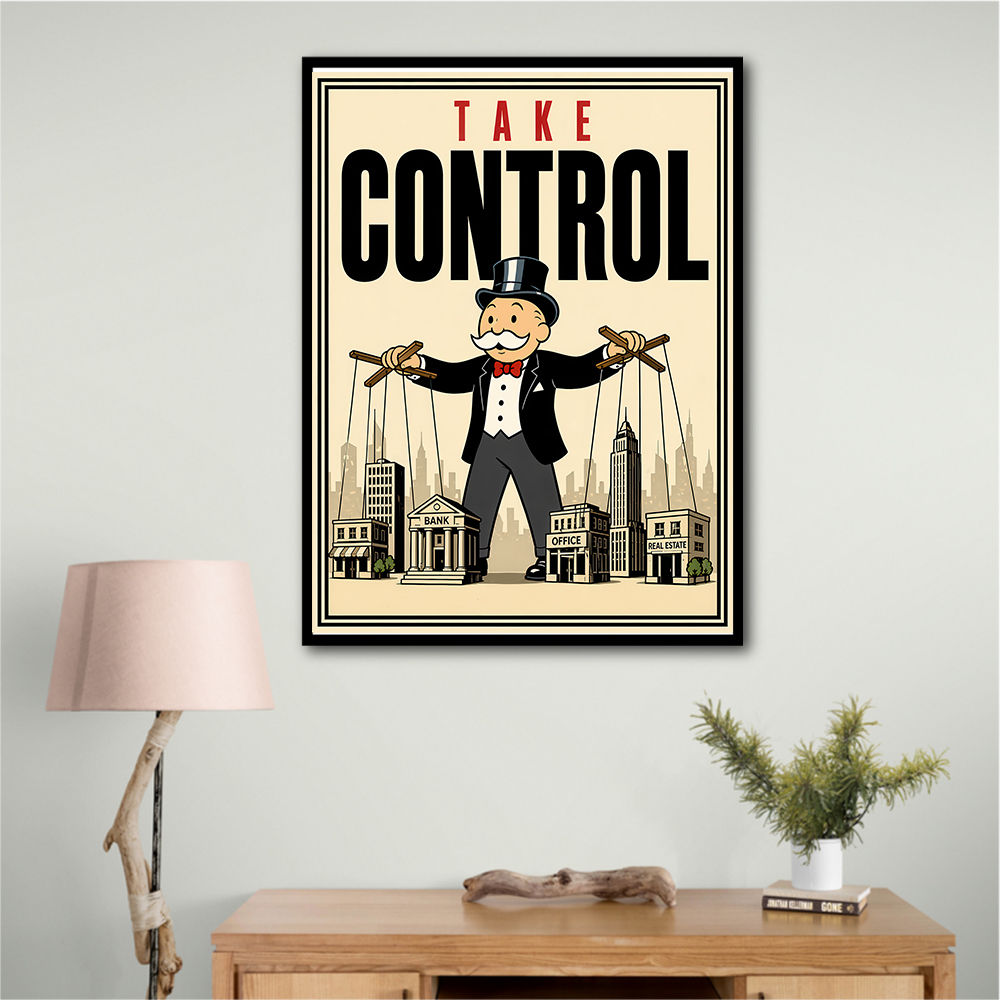 Take Control – Wealth & Power Motivational Wall Art